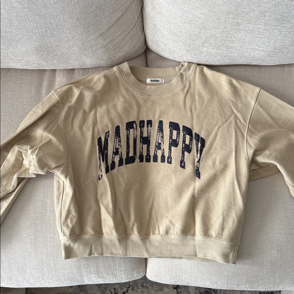 Madhappy Beige Logo Sweatshirt